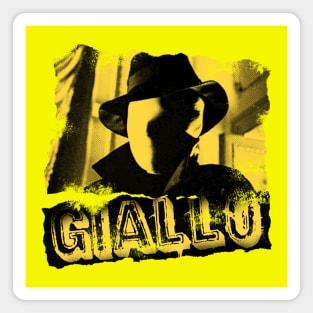 Giallo TShirt Retro 70s Italian Horror Film Distressed Look Magnet